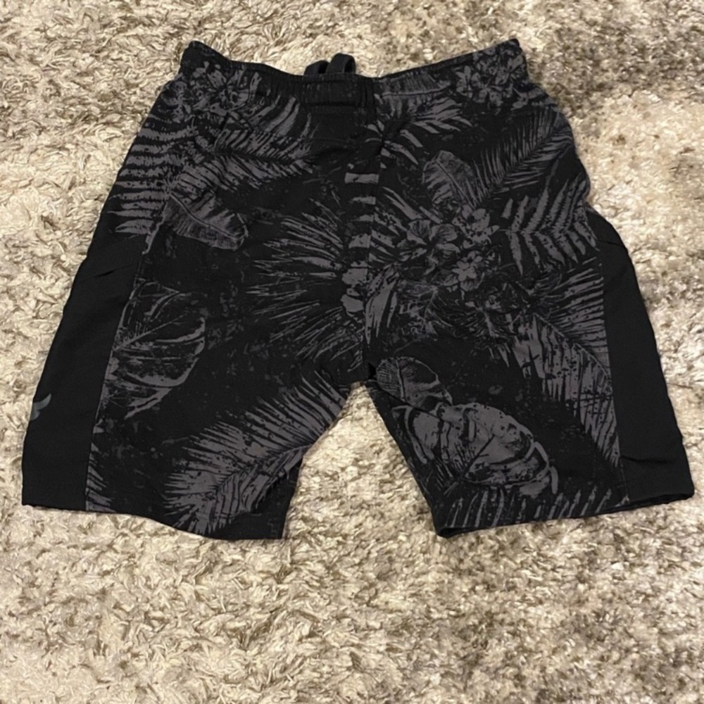 Under Armour Black Tropical Print Men's Athletic Shorts
